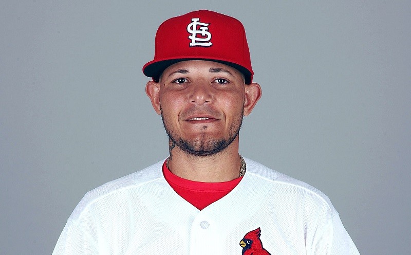 Yadier Molina, who is nominated for the Roberto Clemente Award.