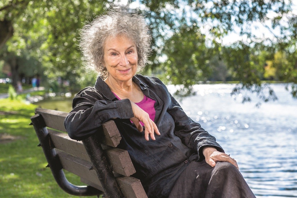 Margaret Atwood goes to the movies to talk about her new novel, The Testaments.