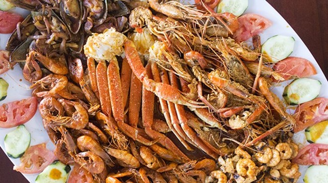 Mariscos el Gato is know for its massive seafood feasts.