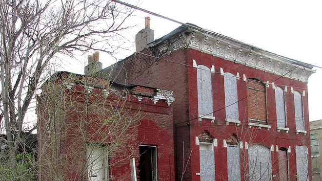 A vacant building in Carr Square. Such buildings cost the city and lead to blight.
