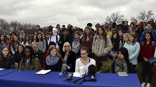 Last month, Clayton High School students rallied to draw attention to the need for new gun control laws. Students in Belleville aren't being given the same chance.