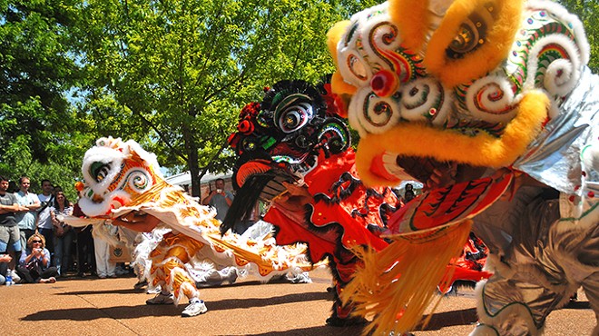 A big parade and a bigger dragon open Chinese Culture Days.
