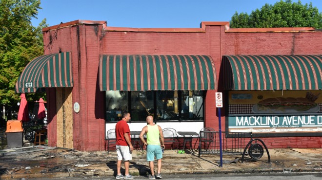 A fire torched the Macklind Avenue Deli on Thursday morning.