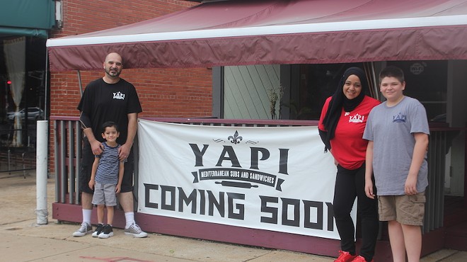 Armin and Lisa Grozdanic, with four-year-old Kayden and twelve-year-old Allen, are ready to open.