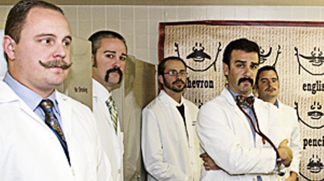 Members of the American Mustache Institute mean business.