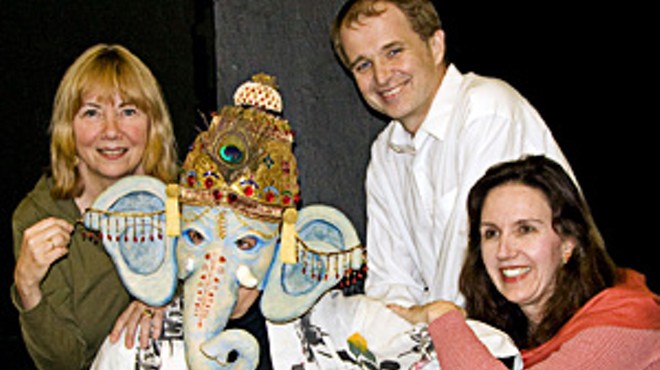 A Passage to India: Ganesh cast members Jane Abling, Steve Callahan, Matt Hanify and Renee Sevier-Monsey.