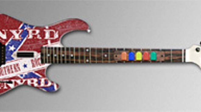 String cheese: Chicks dig customized phony guitars.
