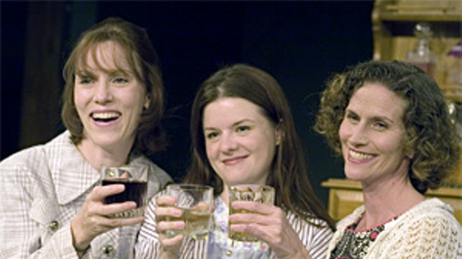 Say cheers to Miss Reardon: (from left) Kirsten Wylder, Colleen M. Backer and Margeau Baue Steinau.