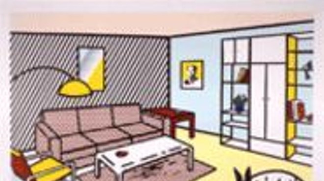 Roy Lichtensteins Modern Room, on display at the 
    Greenberg Van Doren Gallery beginning Friday.