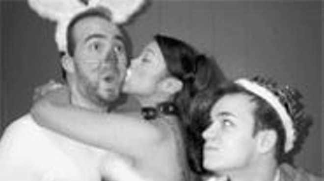 Dog-gone great: Brian Hyde (left), Melissa Navarro 
    (center) and Rusty Jones (right)