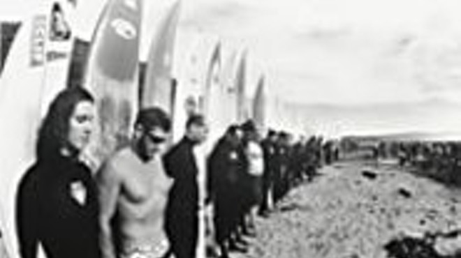 Stacy Peralta's lineup of surfers await the next righteous wave.