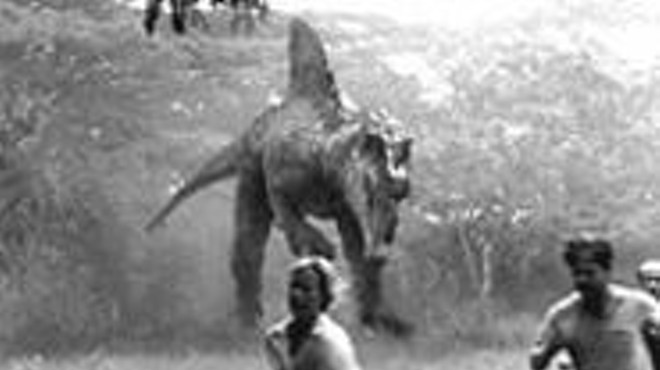 Ta Leoni and William H. Macy in Jurassic Park III