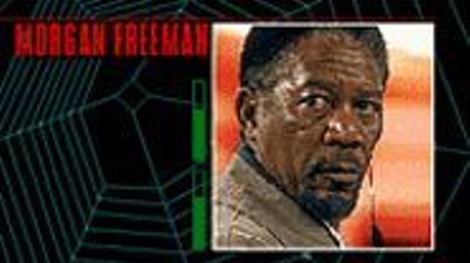 Morgan Freeman gets caught in Along Came a Spider.