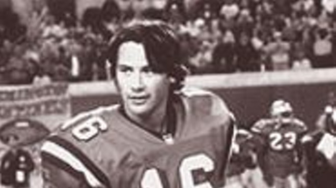 Keanu Reeves in The Replacements, the hack's Any Given Sunday