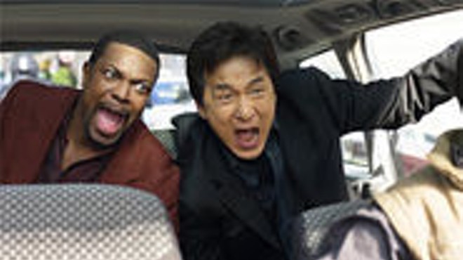 Chris Tucker and Jackie Chan offer backseat advice in Rush Hour 3.