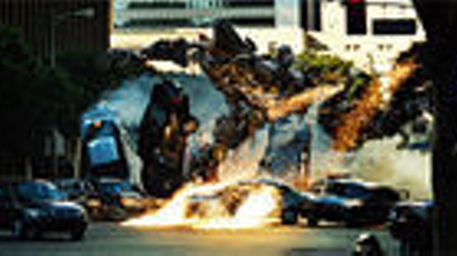 Giant pissed-off robots transform into giant pissed-off Hummers in Michael Bay's world.