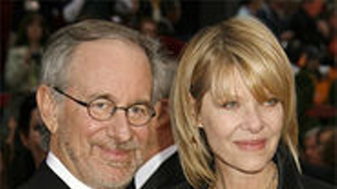 Close encounters: Steven Spielberg and wife Kate Capshaw at the Academy Awards in February.