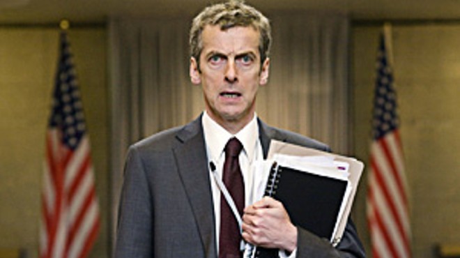 War is hilarious: Peter Capaldi as Malcolm Tucker in Armando Iannucci's In the Loop.