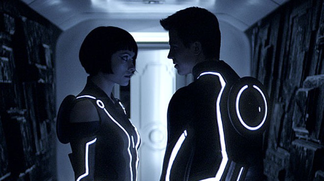 Blissing out on the 3-D, CGI'd, totally incomprehensible head trip of Tron: Legacy