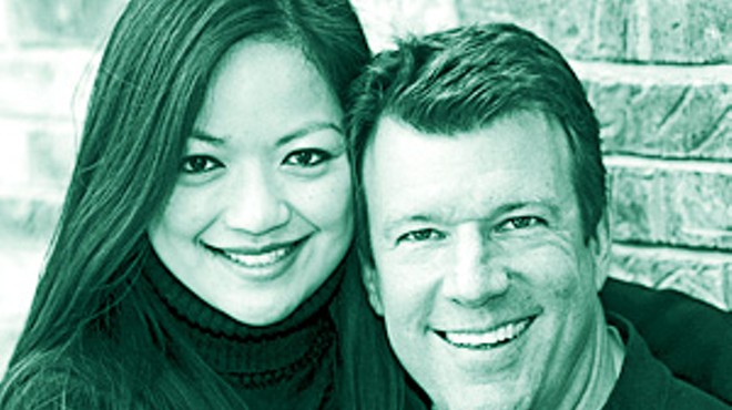 Above: Husband and wife, Susan Wu and Andrew Gladney, in a photo from happier times. Below: Gladney in December 2007.