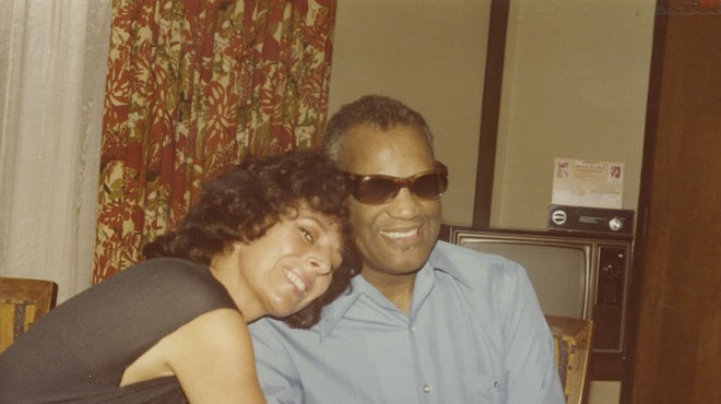 Marci Soto with Ray Charles. 
    .
