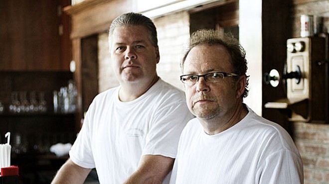 Quincy Street Bistro owners Mike Enright (left) and Kevin Winkler.