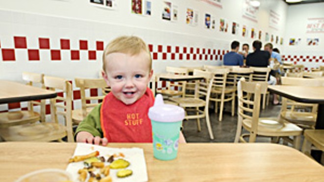 Oh, baby: Five Guys Burgers and Fries is already making a big impression on the area.