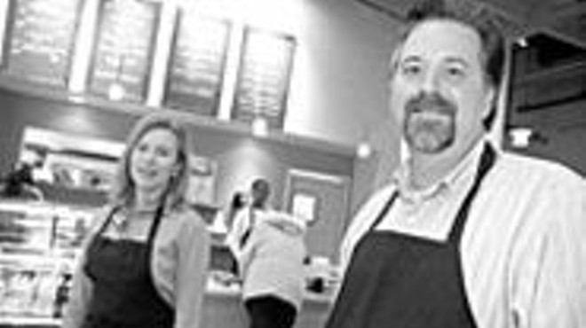 That's amore: Kelli (left) and Todd Sanders have a hit 
    in their charming "mom-and-pop pasta shop."