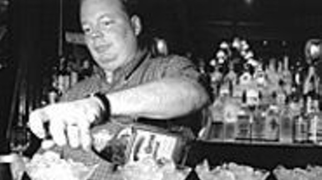 The excellent Warren tends to the Pepper Lounge & Eatery's Guam-sized libations.