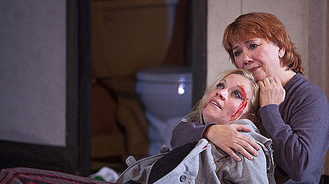 Rachel Hanks and Jane Abling in West End Players Guild's This Wide Night.