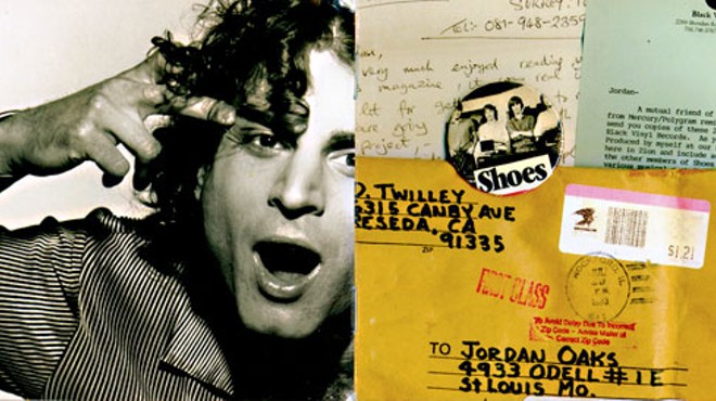 St. Louis' Jordan Oakes (left) on the original album art for the Yellow Pills: Prefill.