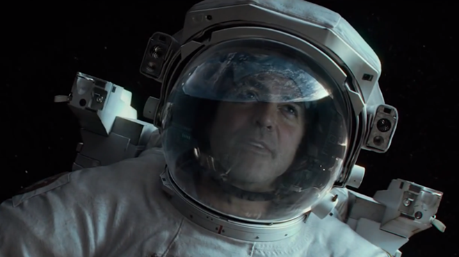 George Clooney in the trailer for Gravity.