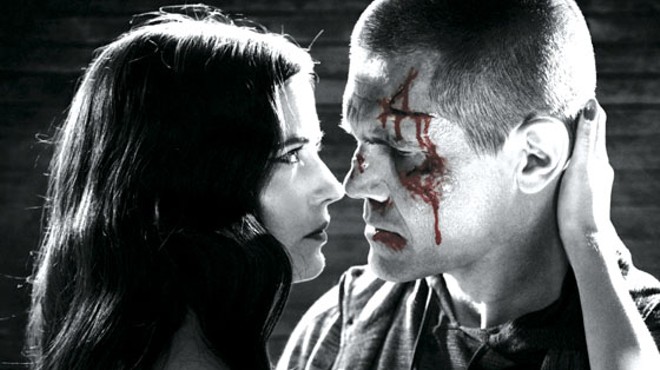 Josh Brolin and Eva Green in Sin City: A Dame to Kill For.