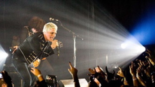 RFT freelancer Nichole Torpea didn't shoot this pic of lead singer Gerard Way in action at a My Chemical Romance concert.