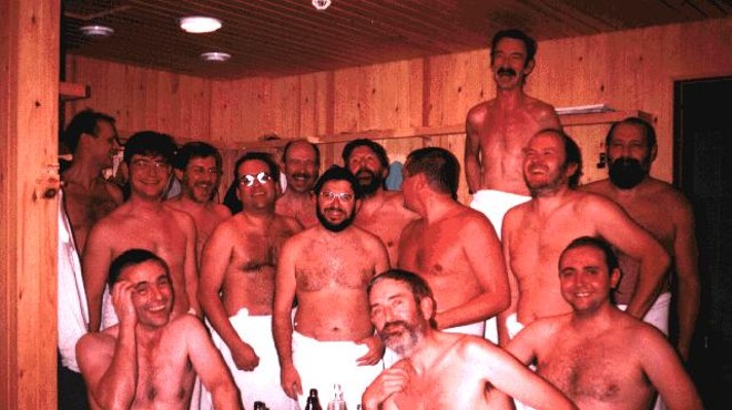 MAC members rejoice after their sauna is liberated from preening assholes.