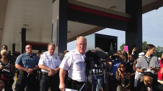 Ferguson police chief Tom Jackson reveals the name of the officer who shot Michael Brown.