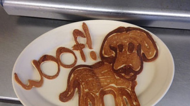 A Dr. Dan Drake pancake creation.