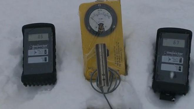 Equipment for measuring radioactivity levels.