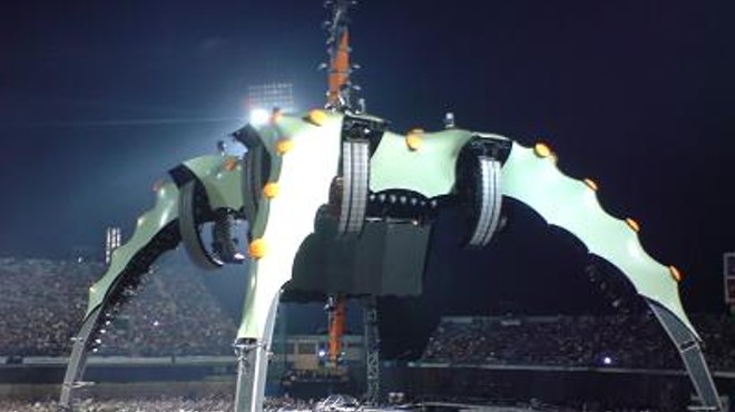 U2's spaceship stage as seen in a European stadium.