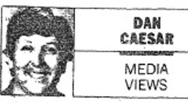 Dan Caesar in 1990, the year he humiliated a wannabe broadcaster.