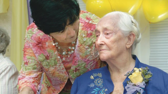 Florence Poe, until Sunday the oldest living Missourian, in 2006, on her 109th birthday.