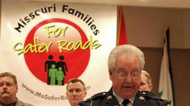 Hazelwood Police Chief Carl Wolf launches Missouri Families for Safer Roads in 2009.