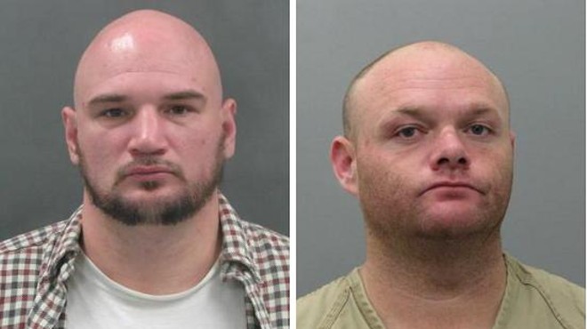Joshua Hammett and Todd McCubbins held a woman captive as they robbed her home, according to police.