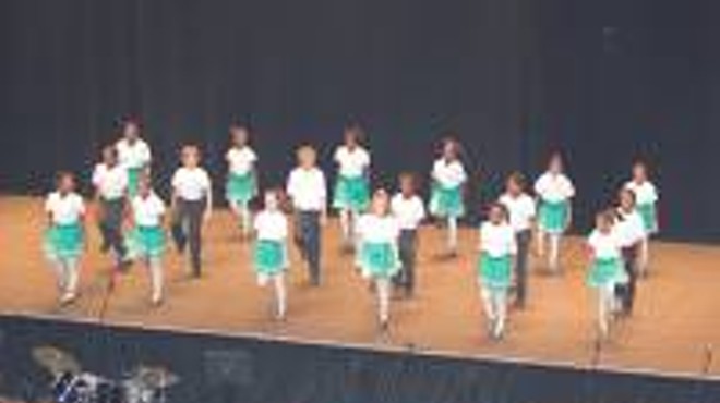 Dewey International Studies Elementary Irish Dancers in the Spring of 2006 show.