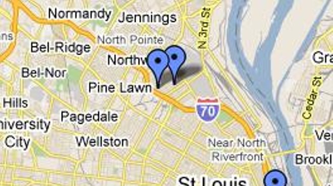 The gunplay began near Calvary Cemetery, moved south of downtown and then headed back to north St. Louis.