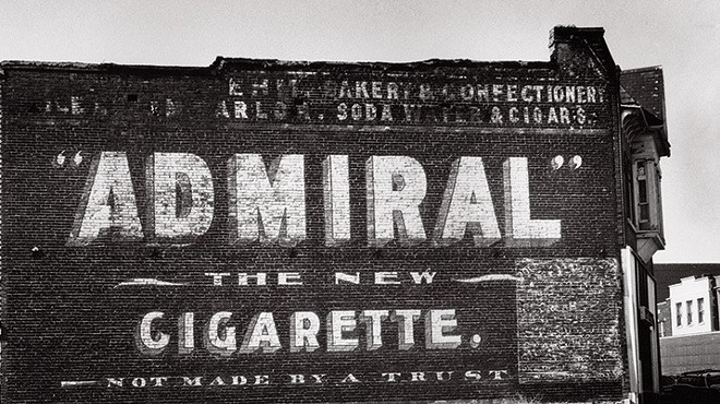 Like many St. Louis wall signs, this tobacco ad fell prey to blight when the building that housed it came crumbling down.