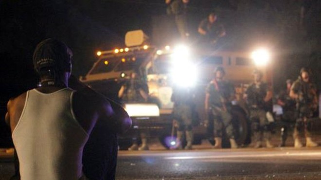 The night of the arrests in Ferguson.
