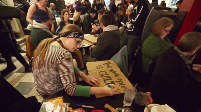 MoKaBe's served as "safe space" for protesters on November 24, the day of the grand jury's decision. Hours later, police tear gassed the coffeehouse.