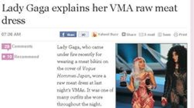 Lady Gaga's Meat Dress Draws Scorn of PETA, Butchers