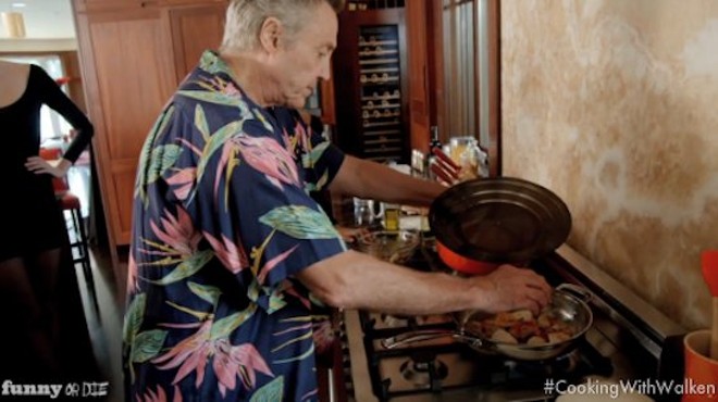 Video: Christopher Walken Visits Petting Zoo, Cooks a Chicken